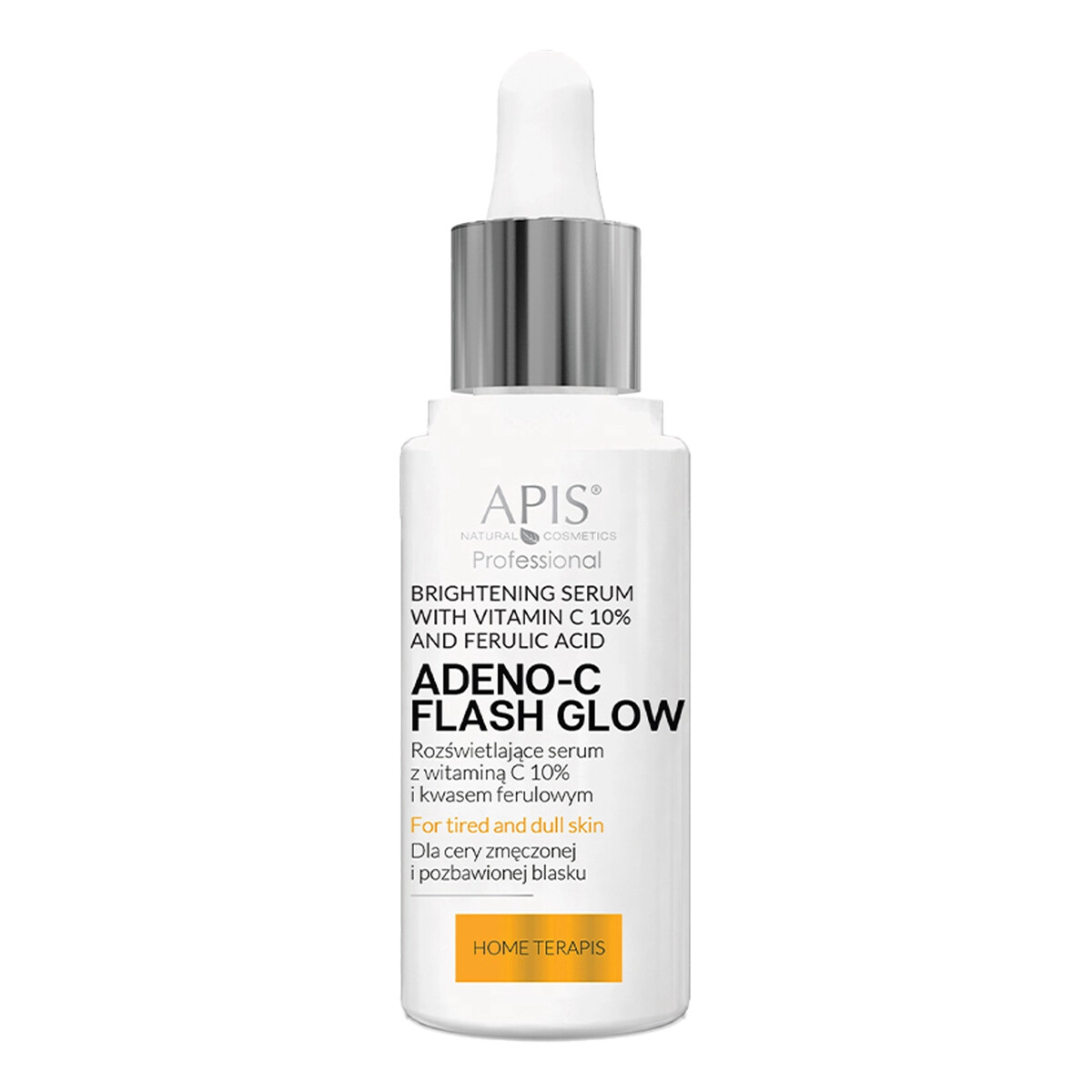 Apis ADENO-C Flash Glow HOME TERAPIS Rozświetlające serum do twarzy z witaminą C i kwasem ferulowym 30ml