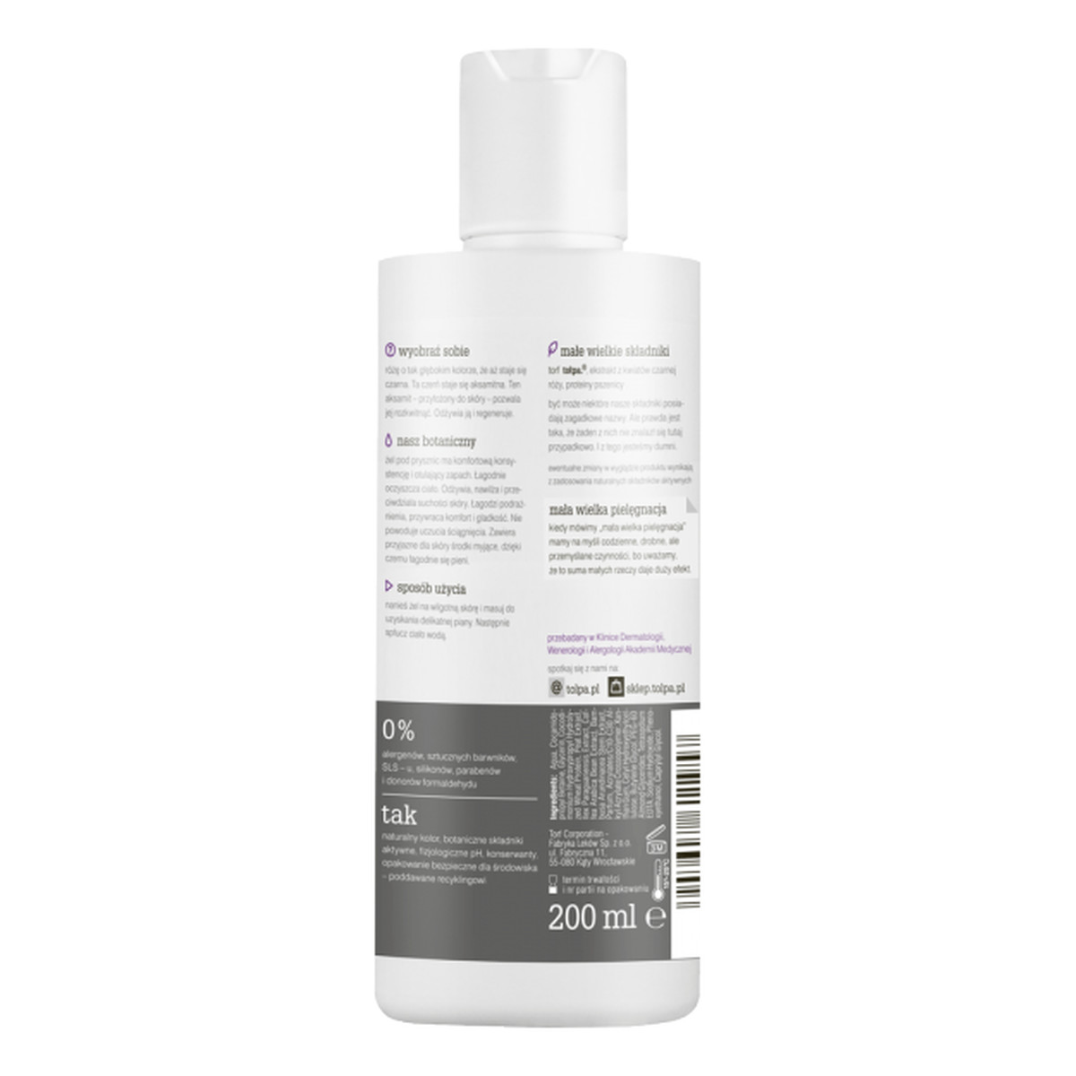 Tołpa Czarna Róża Botanic Odżywczy Żel Pod Prysznic 200ml