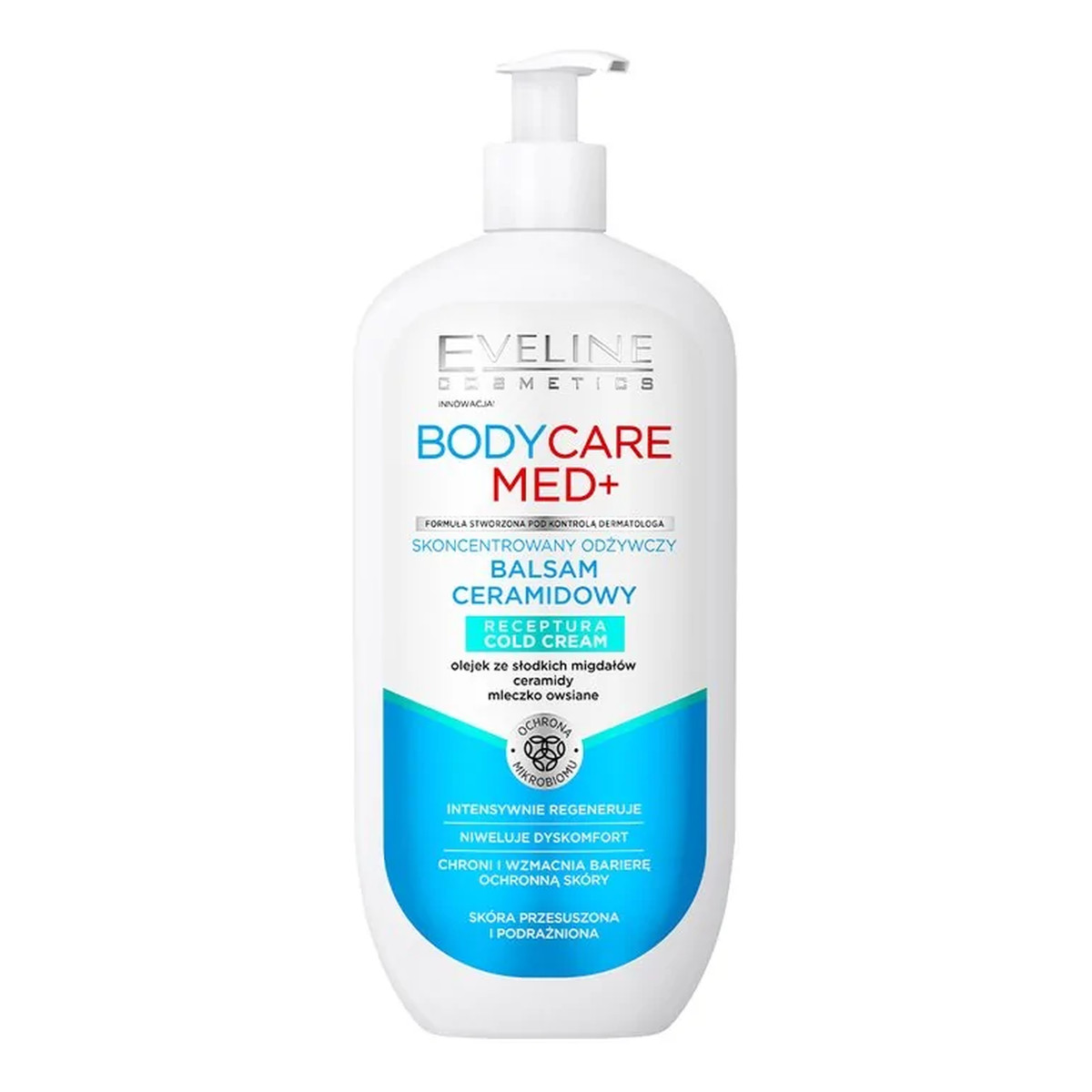 Eveline Body Care Med + Skoncentrowany Odżywczy Balsam ceramidowy do skóry przesuszonej i podrażnionej 350ml
