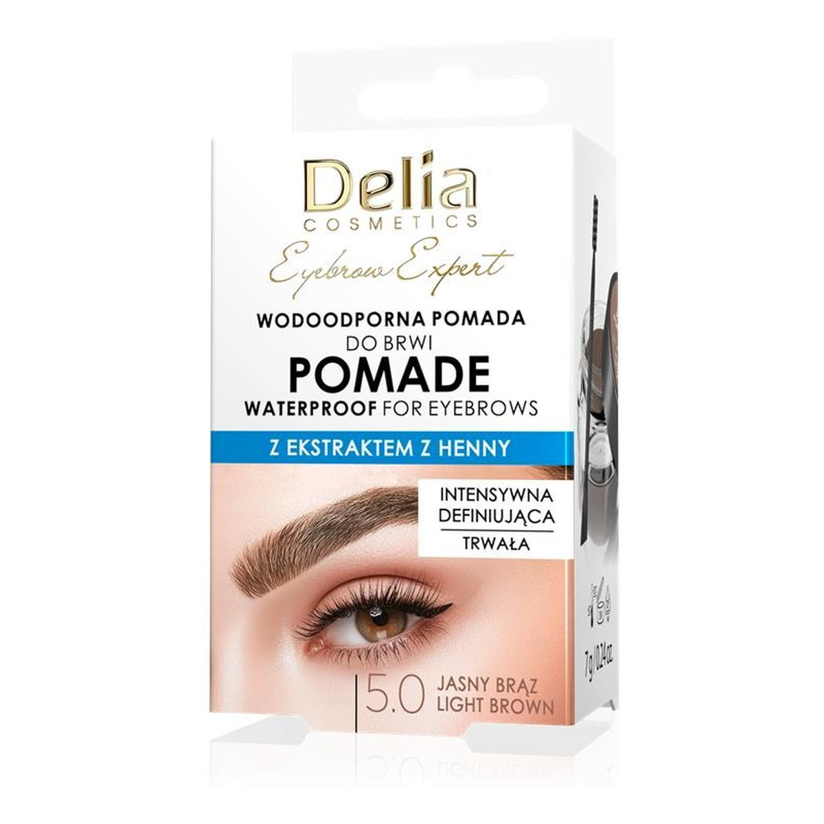 Delia Eyebrow Expert Wodoodporna pomada do brwi 7g