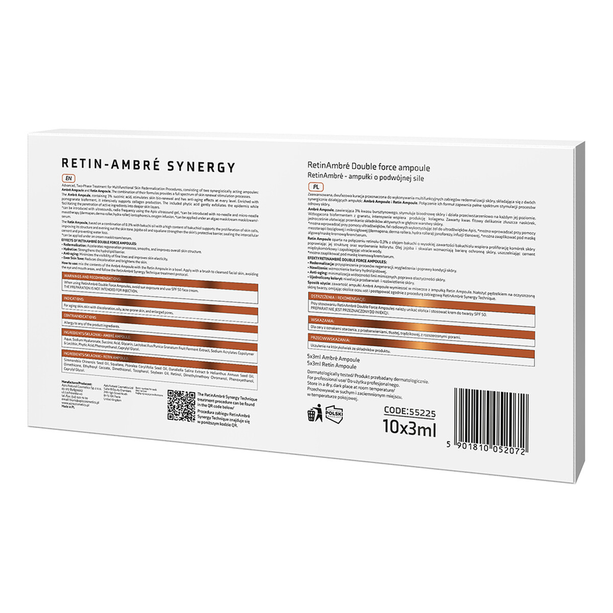 Apis Retin - Ambre Synergy Ampułki O Podwójnej Sile 10x3ml