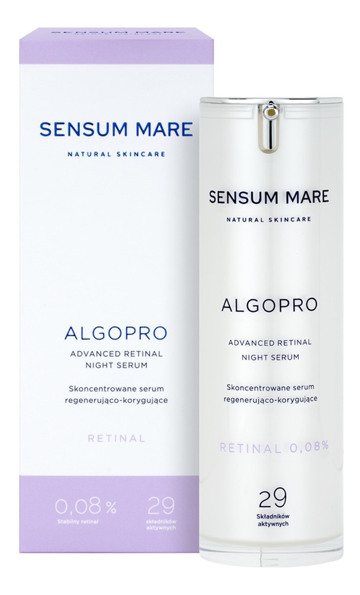 skoncentrowane serum regenerująco-korygujące z 0.08% retinalem