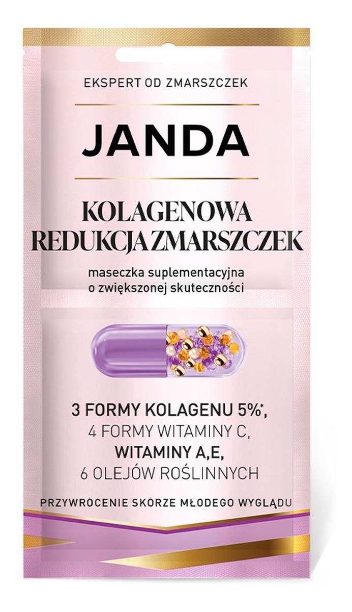 Maseczka Suplementacja Kolagenowa Redukcja zmarszczek