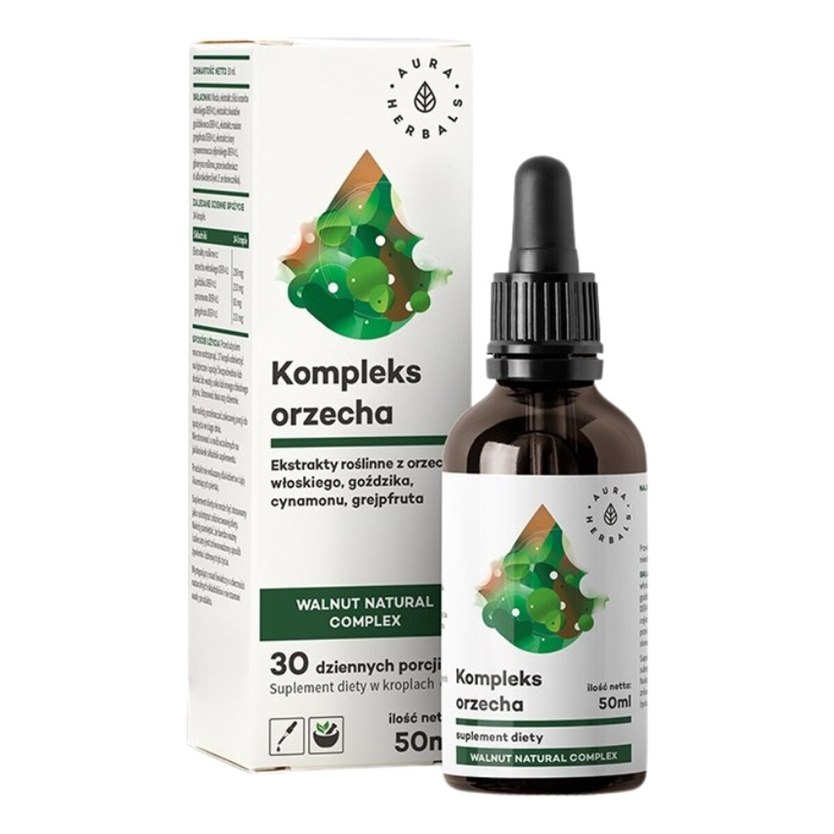 Aura Herbals Kompleks Orzecha Walnut Natural krople 50ml