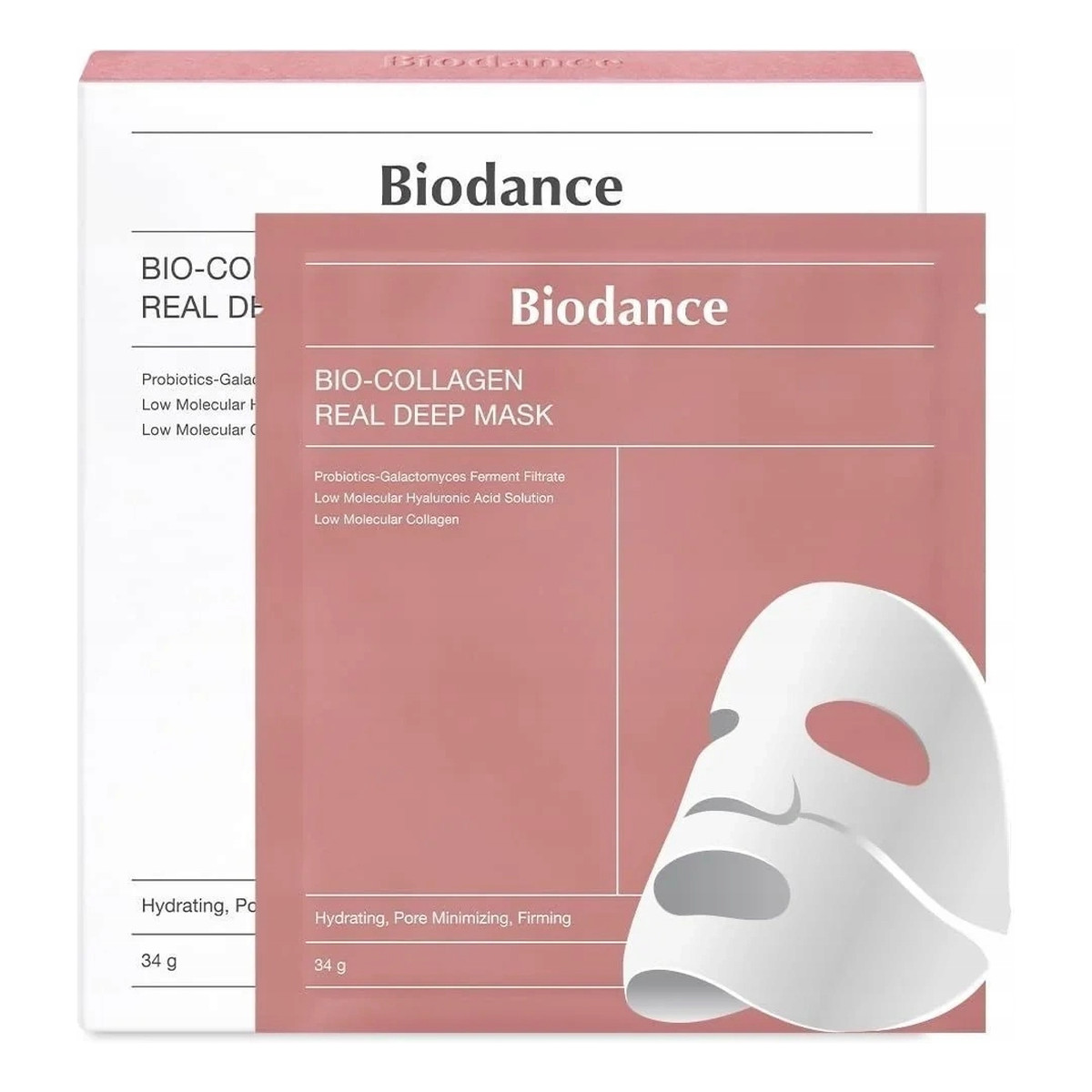 Biodance Bio-collagen real deep mask maska do twarzy w płachcie 4x34g 136g