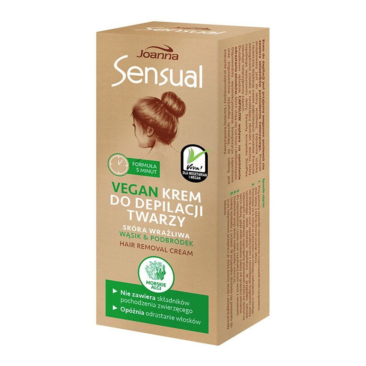 Joanna Sensual krem do depilacji twarzy Vegan 20g