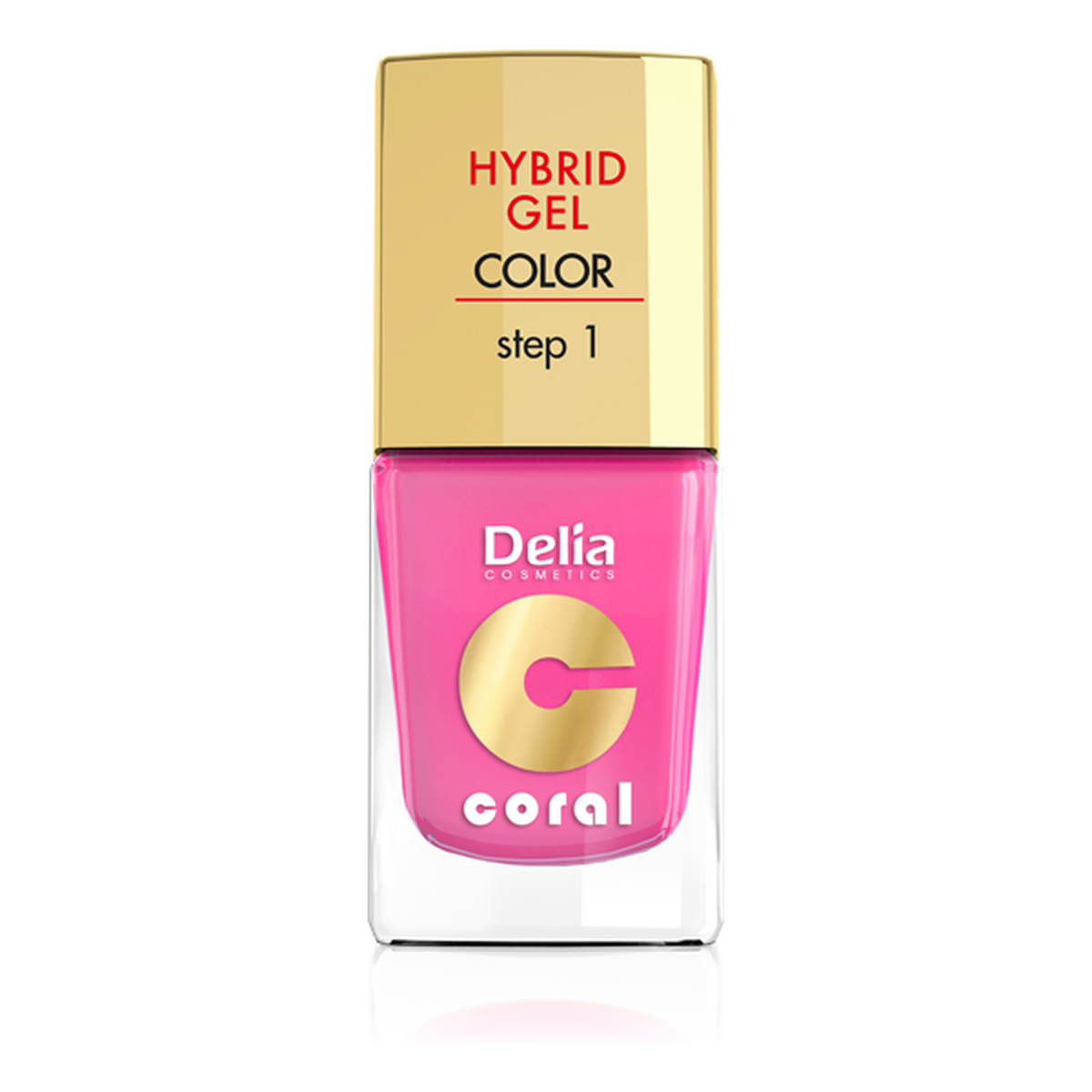 Delia Hybrid Gel Coral Lakier Do Paznokci 11ml