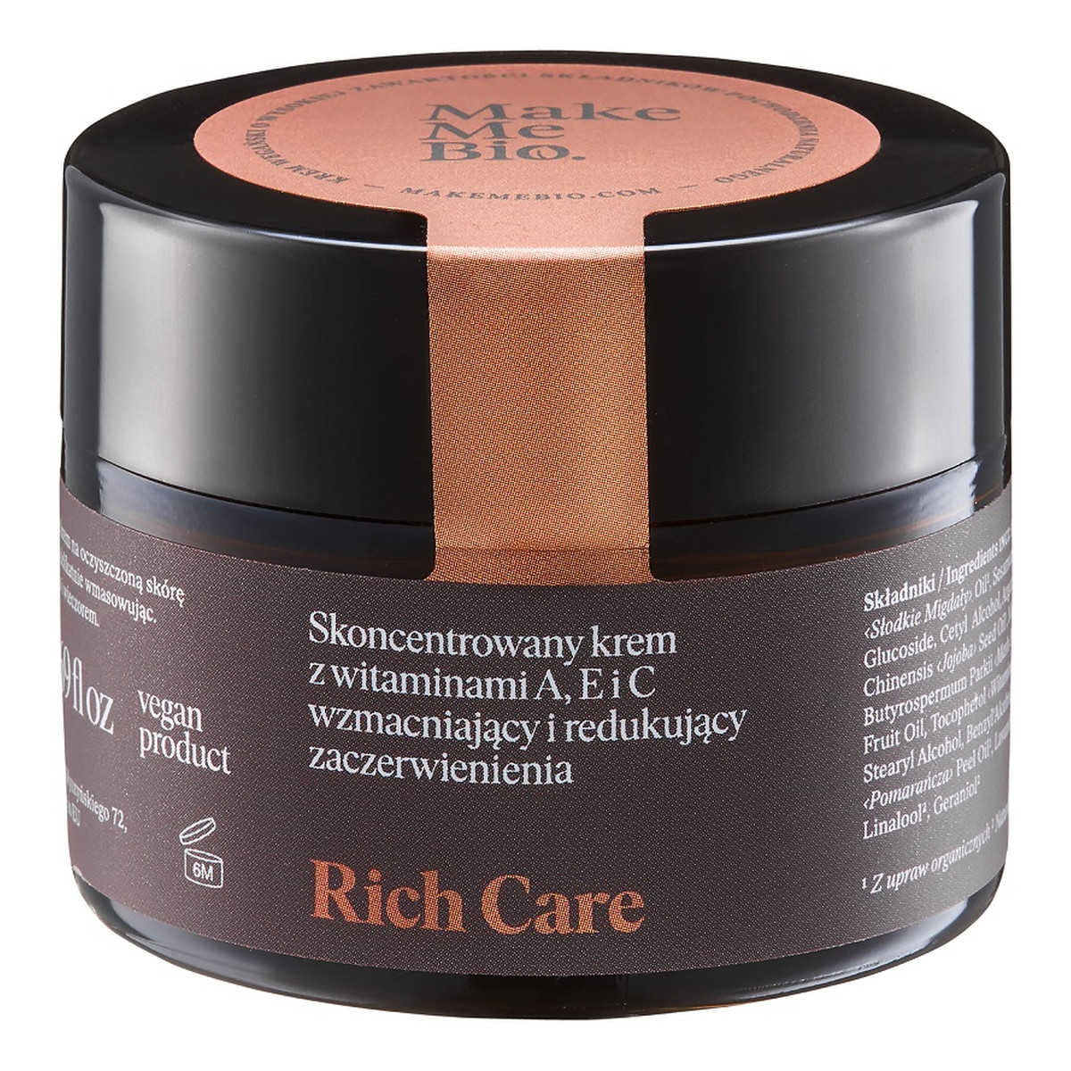 Make Me Bio Rich Care wzmacniający krem do skóry suchej skłonnej do zaczerwienień 50ml