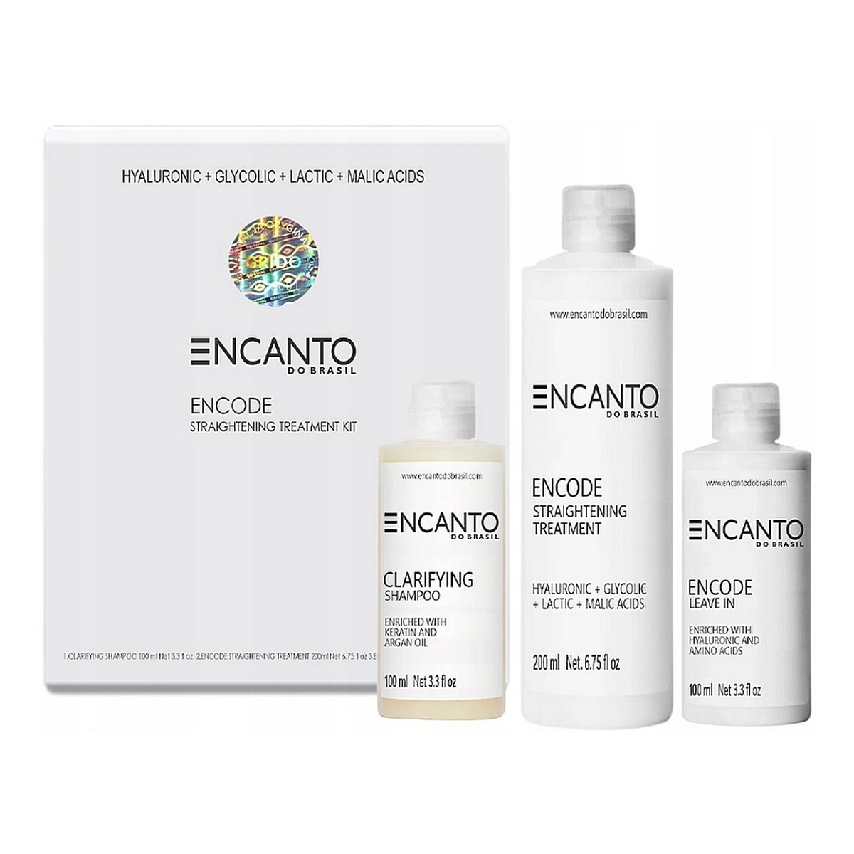 Encanto Encode Straightening Treatment Kit Zestaw do keratynowego prostowania w