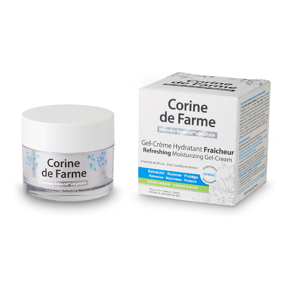 Corine De Farme HBV Delikatny Odświeżający Krem-żel nawilżający cera normalna i mieszana 50ml