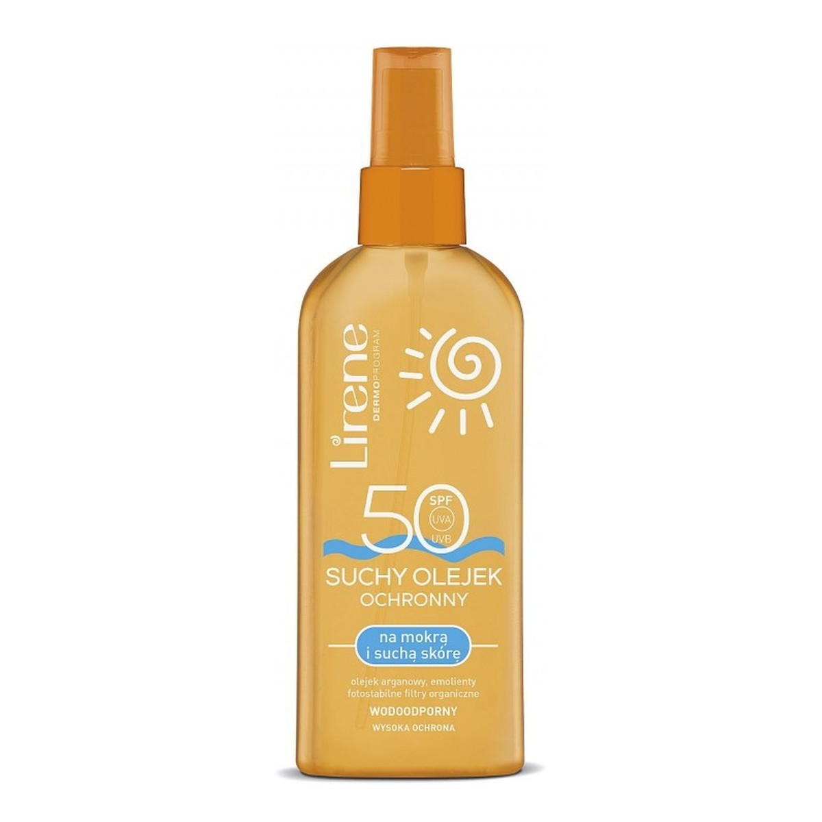 Lirene Suchy olejek ochronny do opalania na mokrą i suchą skórę SPF 50 150ml