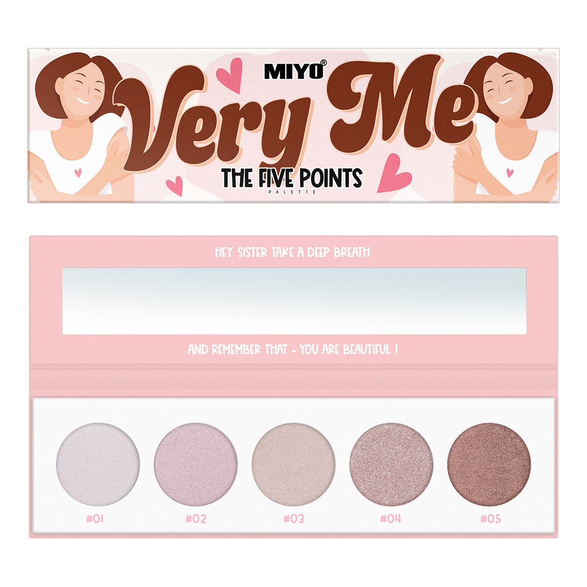 MIYO The five points palette paleta cieni do powiek very me 6.5g