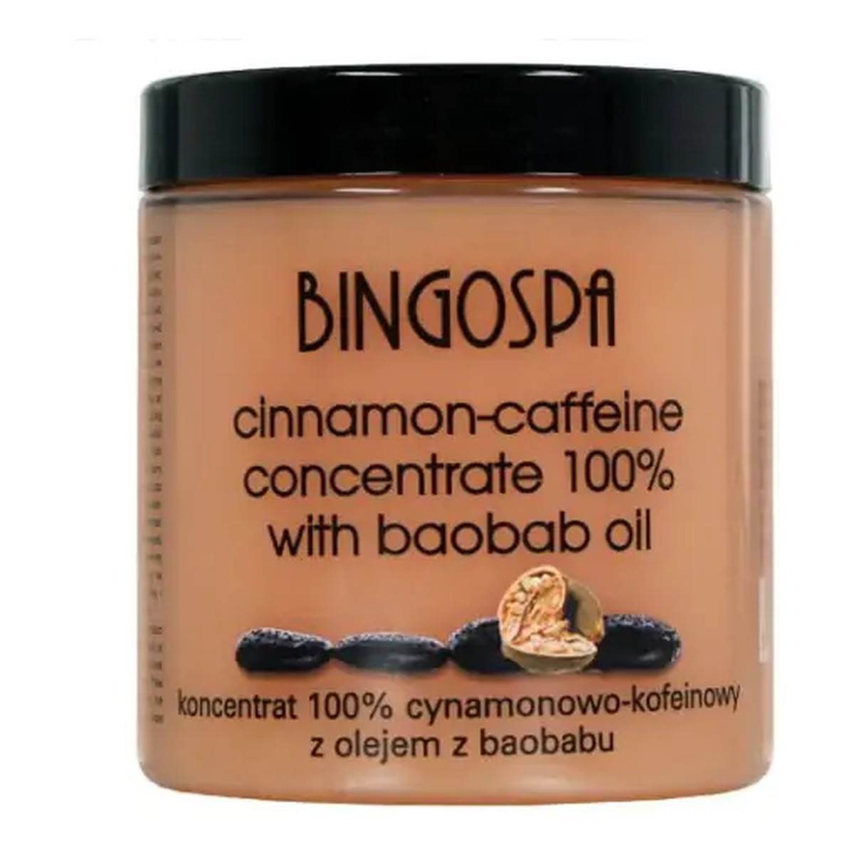BINGOSPA Koncentrat 100% cynamonowo-kofeinowy z olejem baobabu 250g