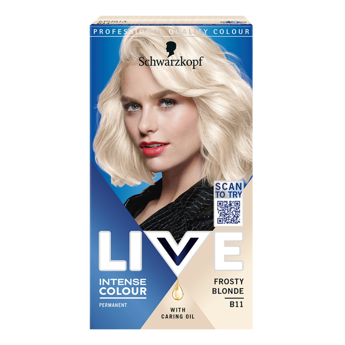 Schwarzkopf Live intense colour farba do włosów b11 frosty blonde
