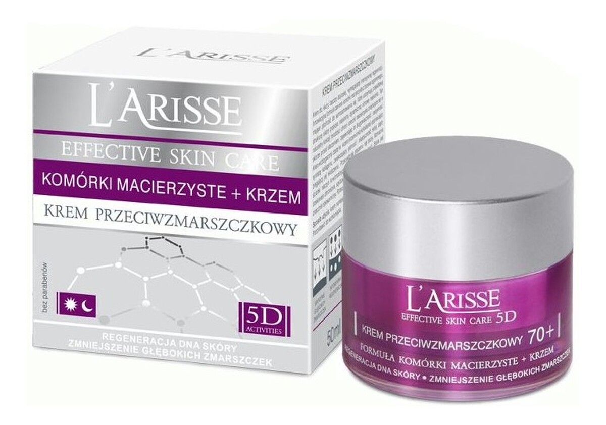 Krem przeciwzmarszczkowy 70+ formuła komórki macierzyste + krzem 5D