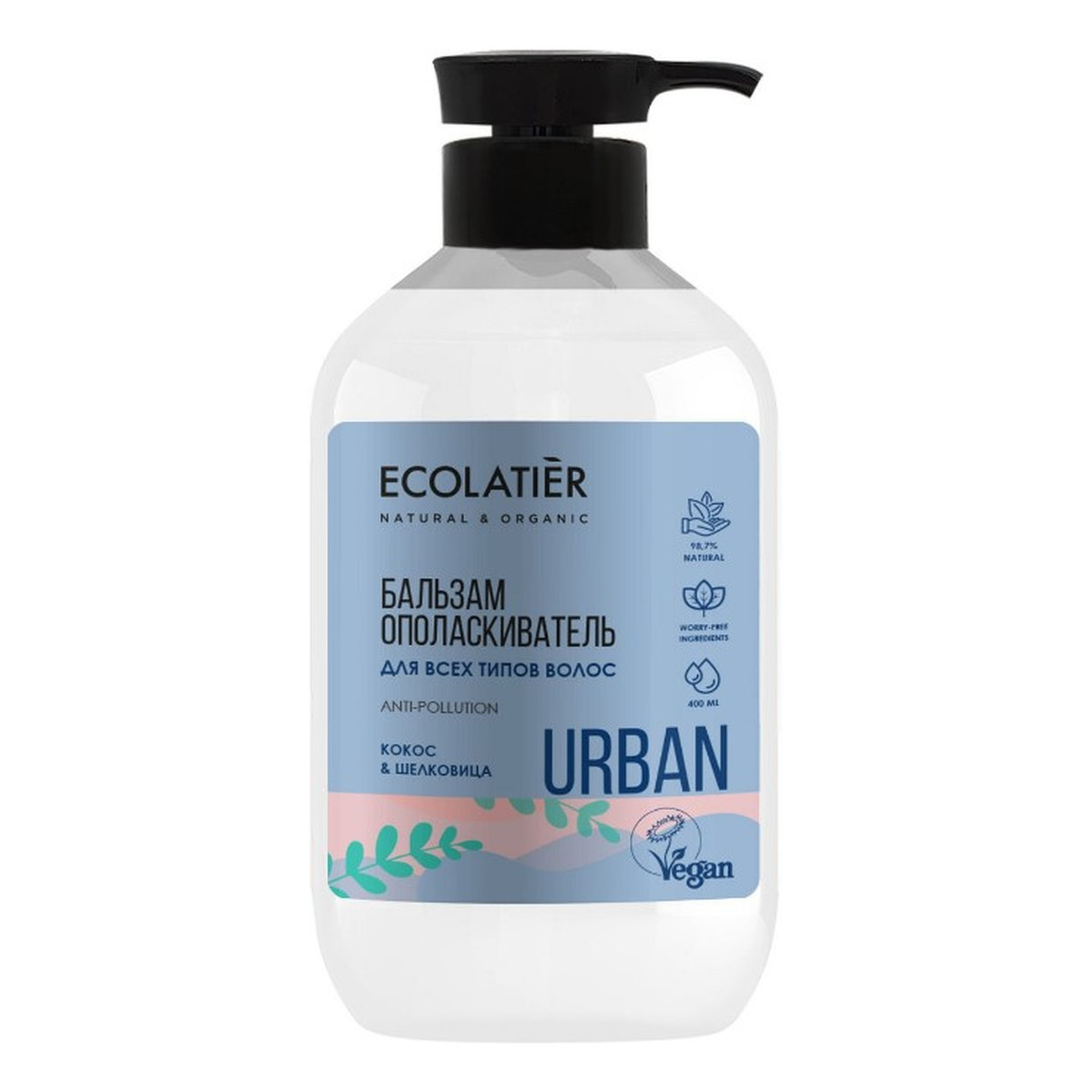Ecolatier Urban Balsam kondycjonujący do wszystkich rodzajów włosów Kokos i morwa 400ml