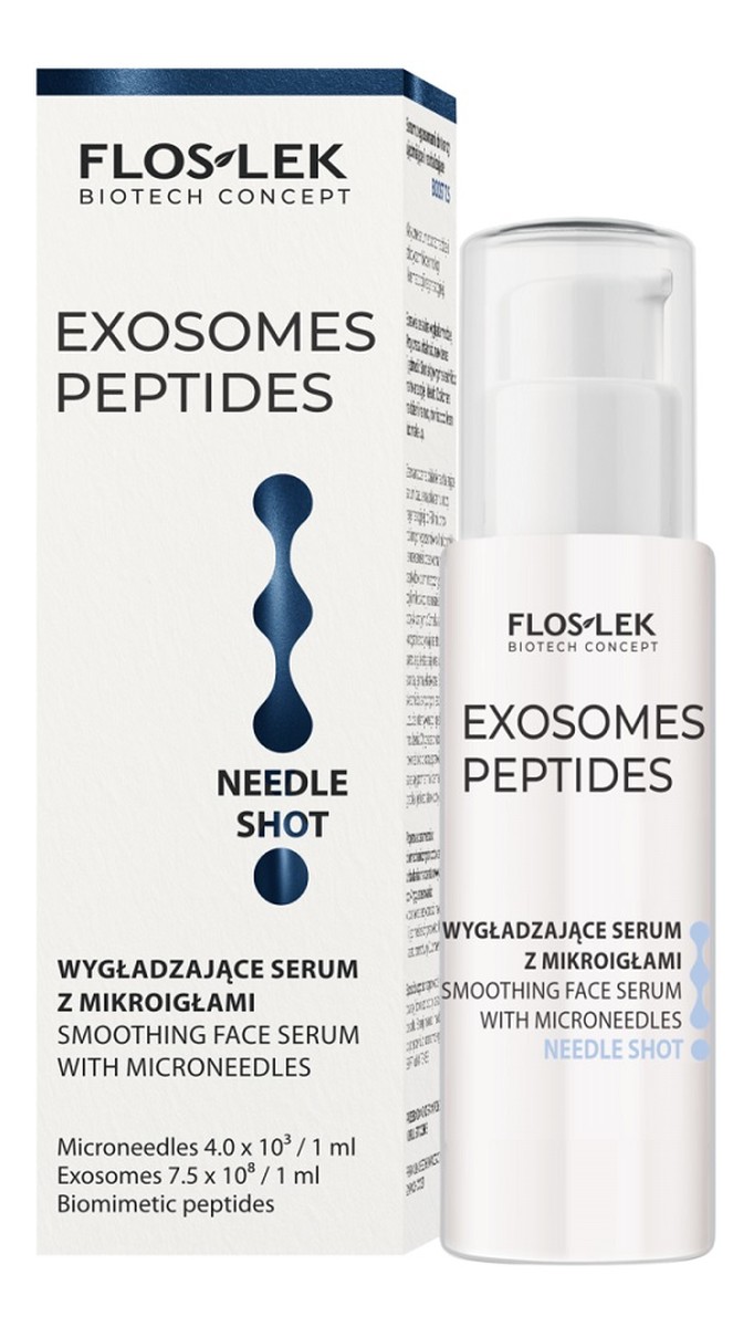 Exosomes peptides wygładzające serum do twarzy z mikroigłami