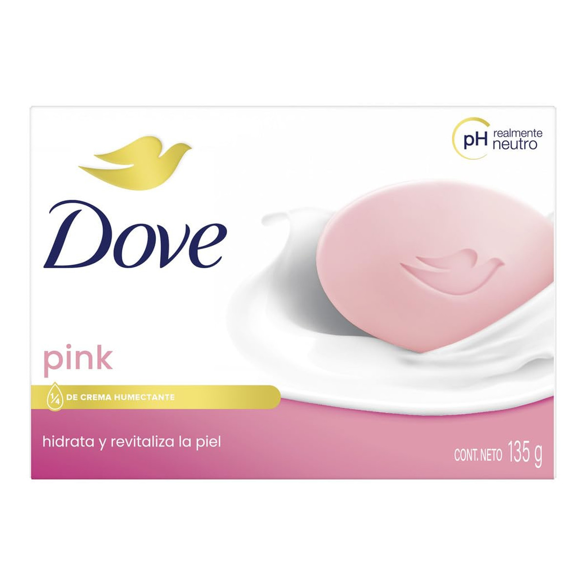 Dove Pink Kremowe mydło w kostce 135g