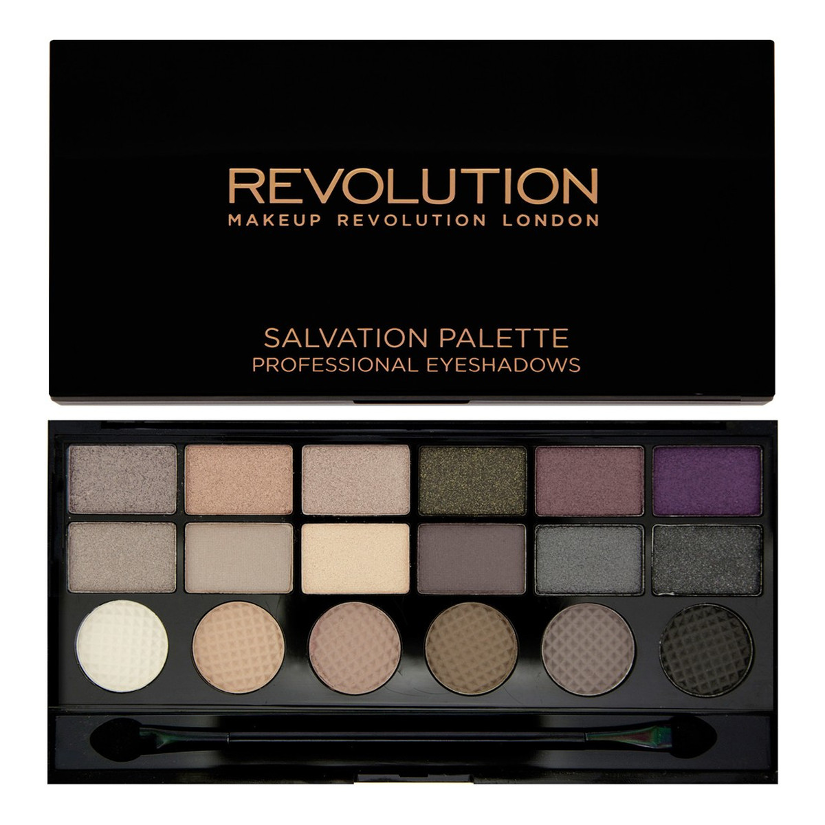 Makeup Revolution Salvation Palette 18 Shade Hard Day Paleta 18 Cieni Do Powiek 13g