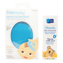 Zestaw olejek na ciemieniuszkę 30ml + myjka derma frida