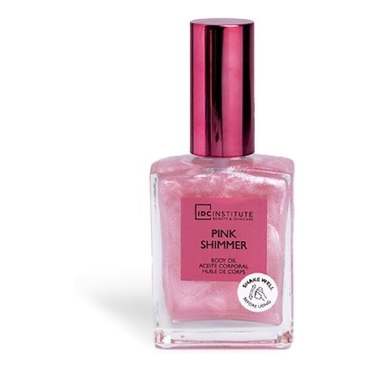 IDC Institute Rozświetlający olejek do ciała glow shimmer pink 45ml