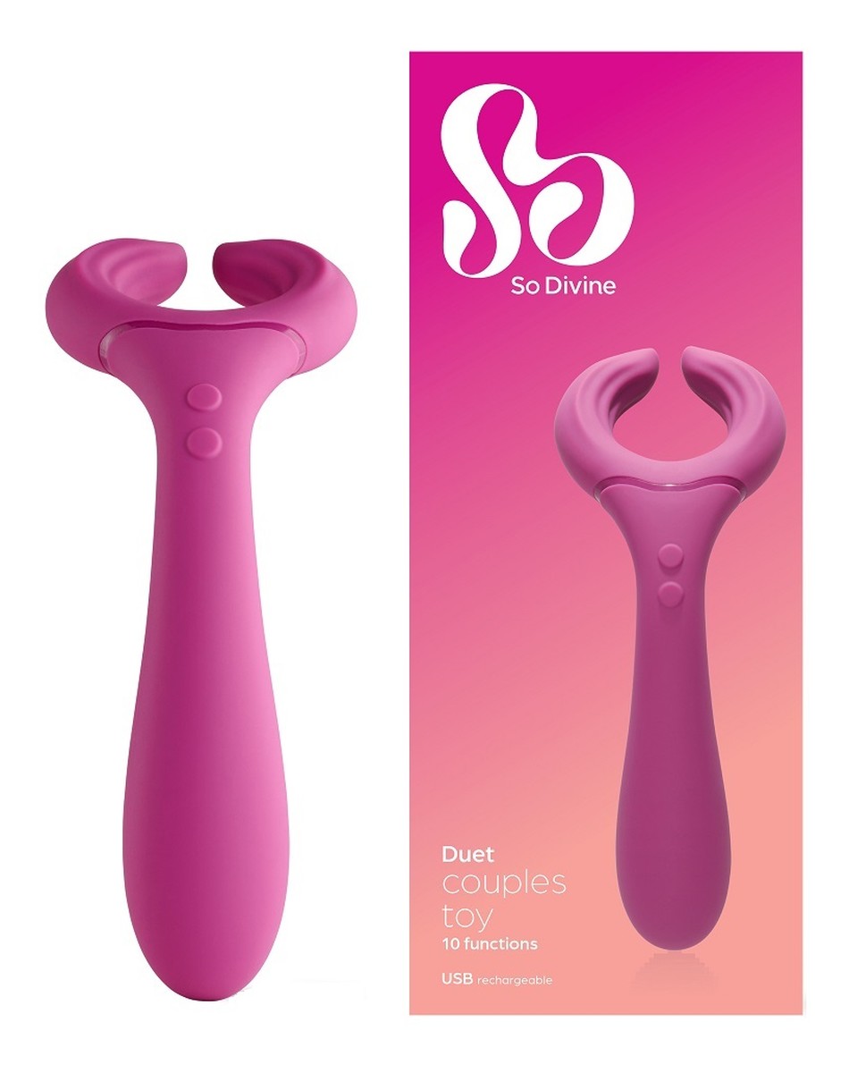 Duet couples vibrator stymulujący wibrator dla par pink