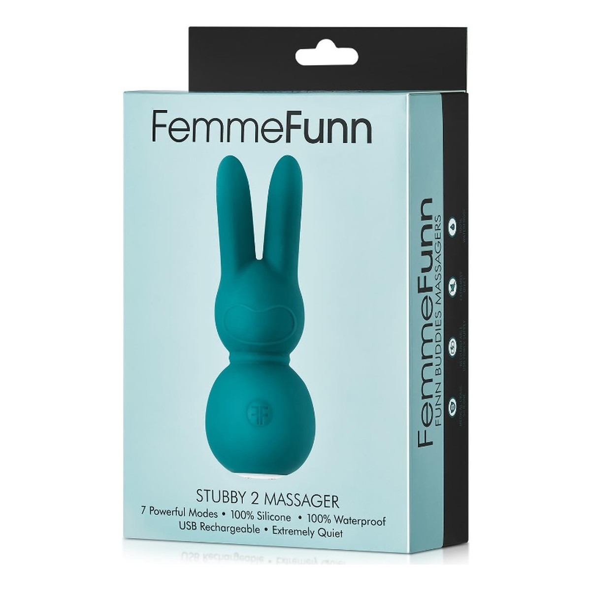 FemmeFunn Stubby 2 massager mini wibrator punktu g + masażer typu króliczek turqouise