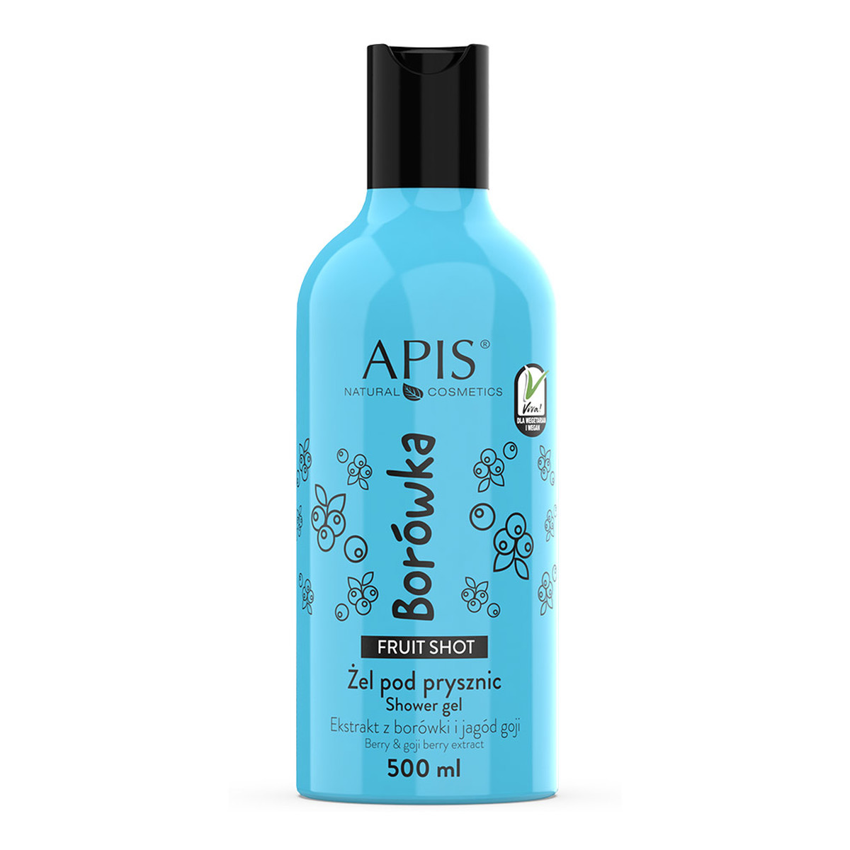 Apis Fruit Shot Żel pod prysznic borówka 500ml