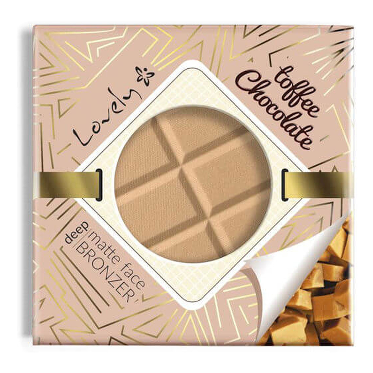 Lovely Toffee Chocolate Czekoladowy Matowy Bronzer Do Twarzy 9g