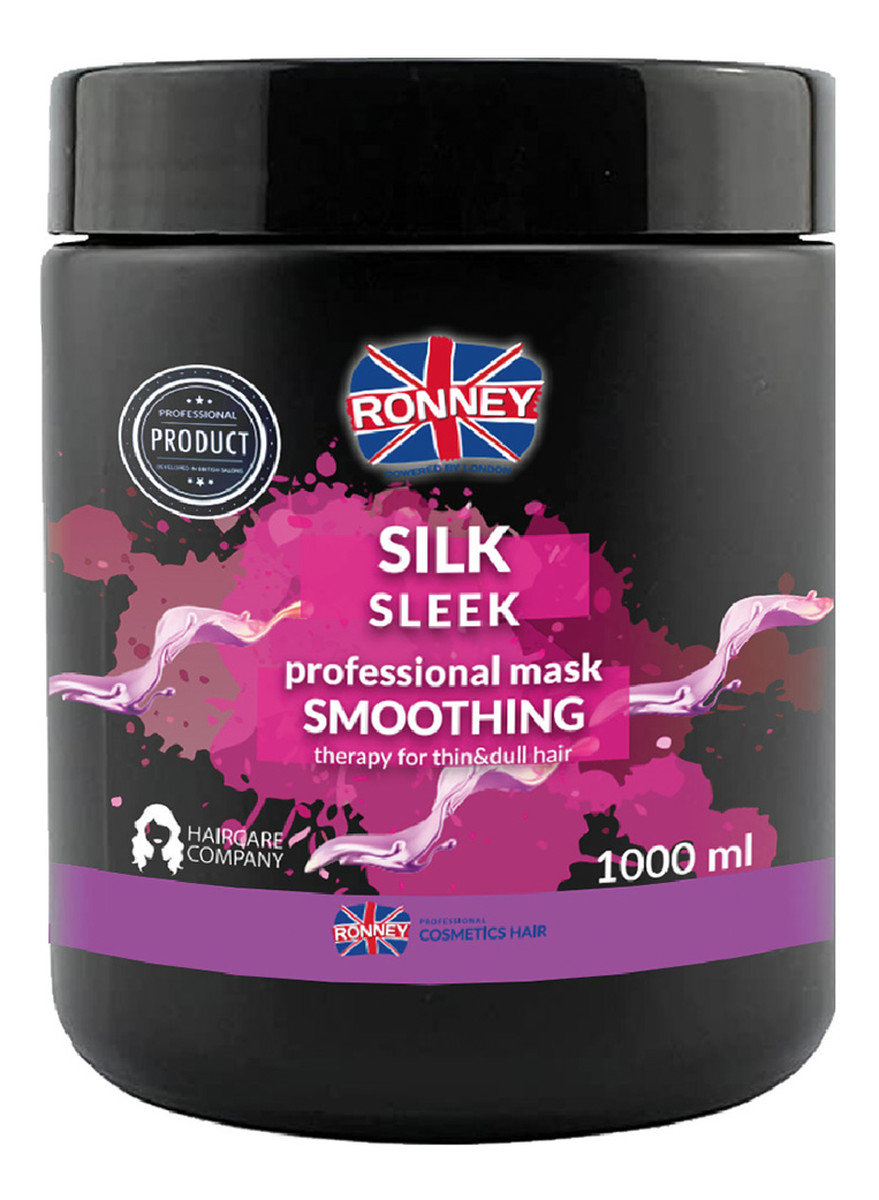 Silk sleek professional mask smoothing wygładzająca maska do włosów cienkich i matowych