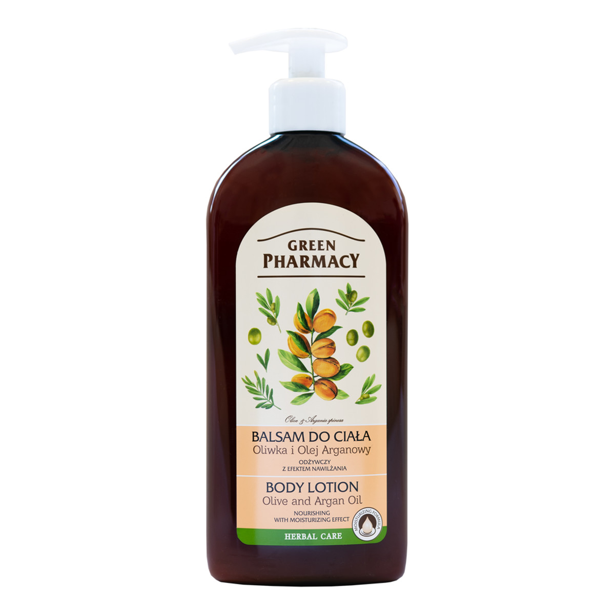 Green Pharmacy Herbal Cosmetics Body Care Balsam Do Ciała Oliwka i Olejek Arganowy 500ml