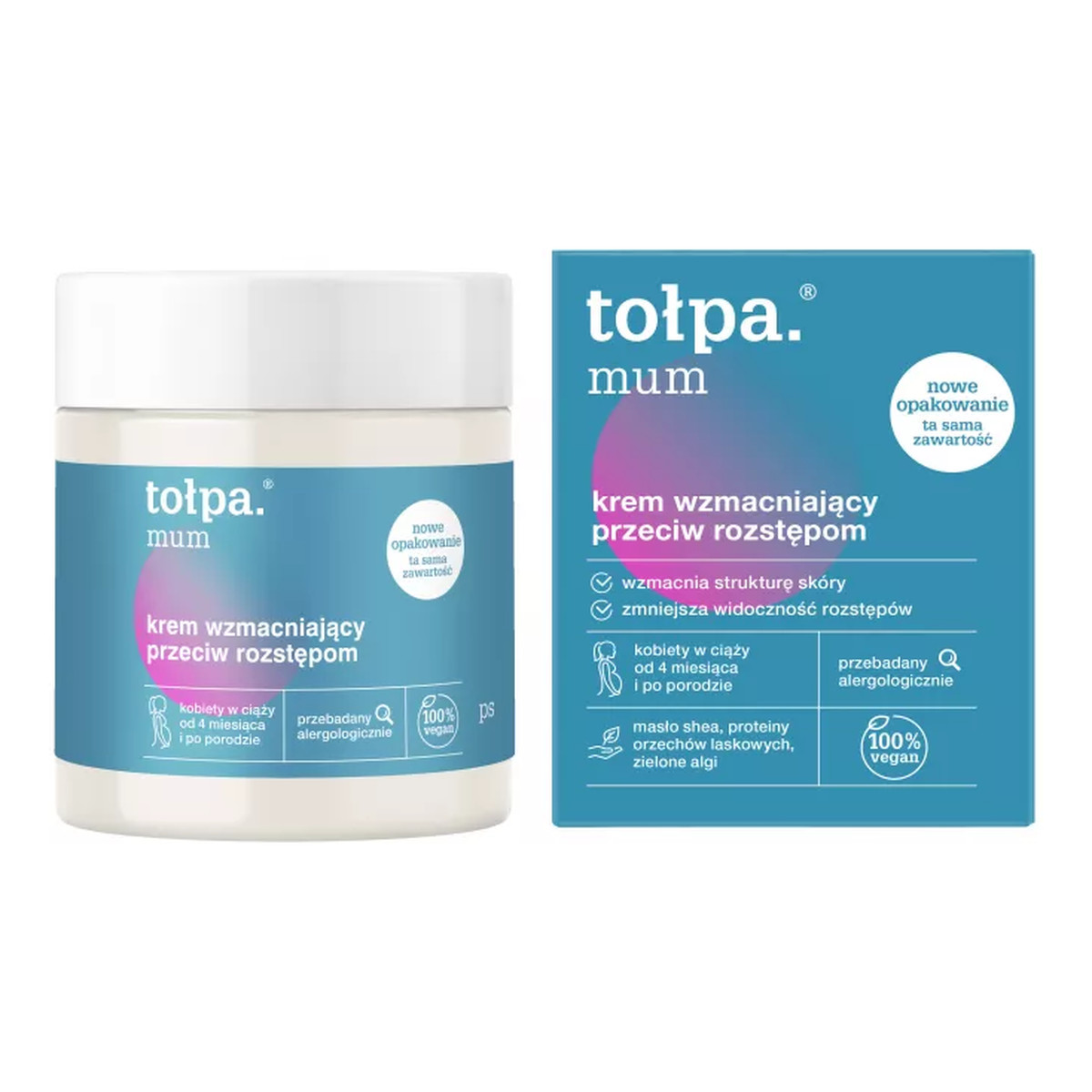 Tołpa Mum Krem Wzmacniający Przeciw Rozstępom 250ml
