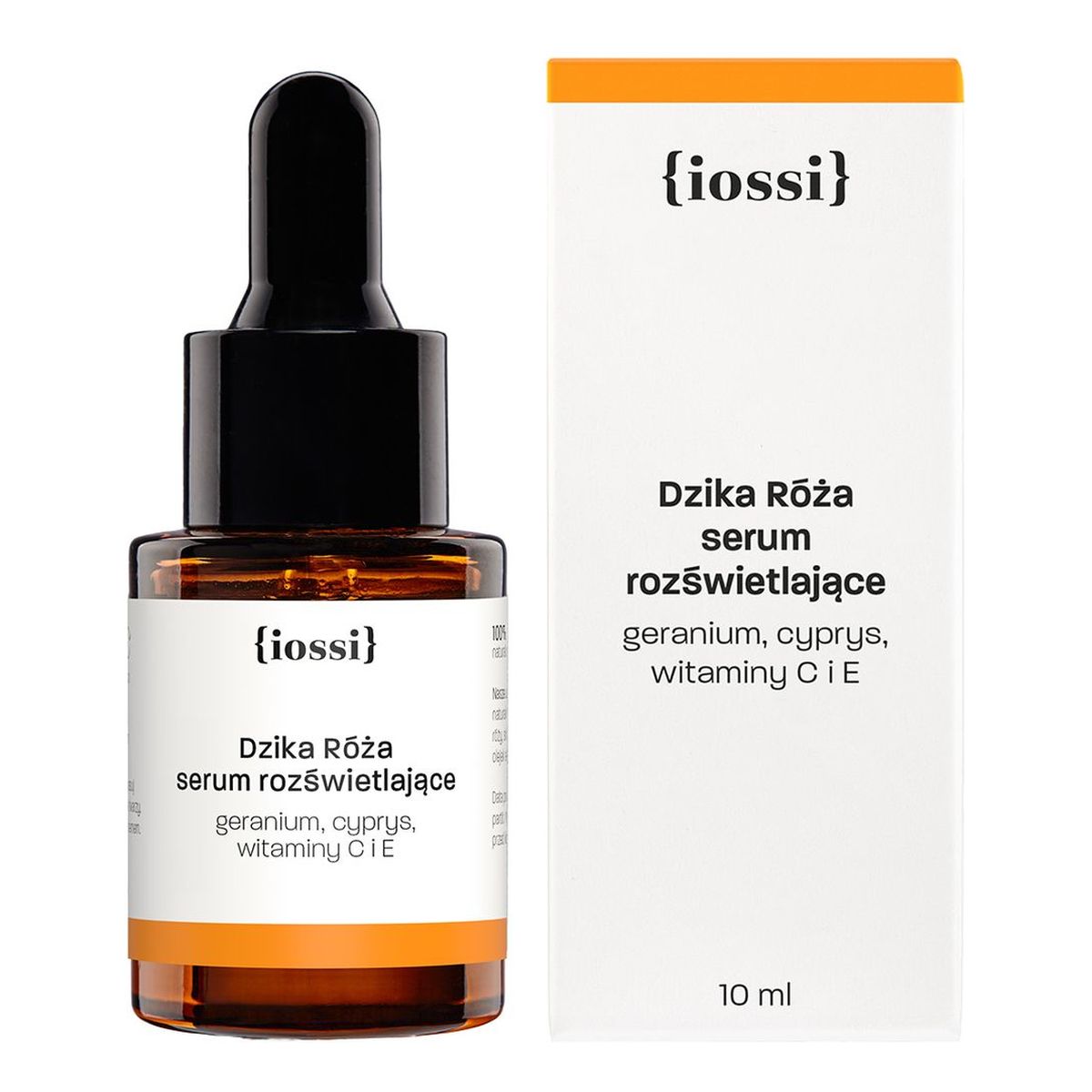 Iossi Dzika róża serum rozświetlające z geranium cyprysem i witaminami C i E 10ml