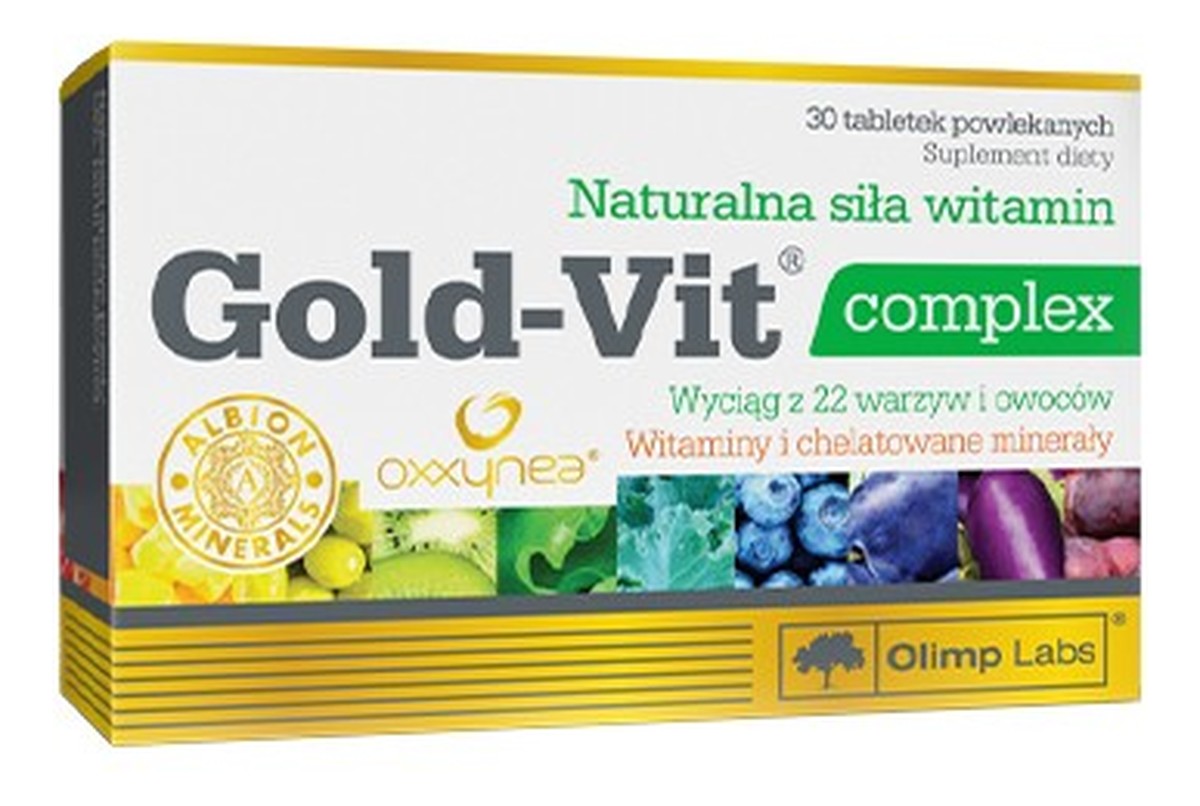 Complex suplement diety z kompozycją witamin i minerałów 30 tabletek