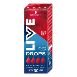 Live drops krople do nietrwałej koloryzacji włosów fiery red