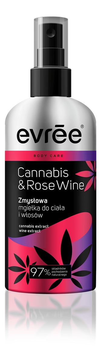 zmysłowa mgiełka do ciała i włosów Cannabis & Rose Wine