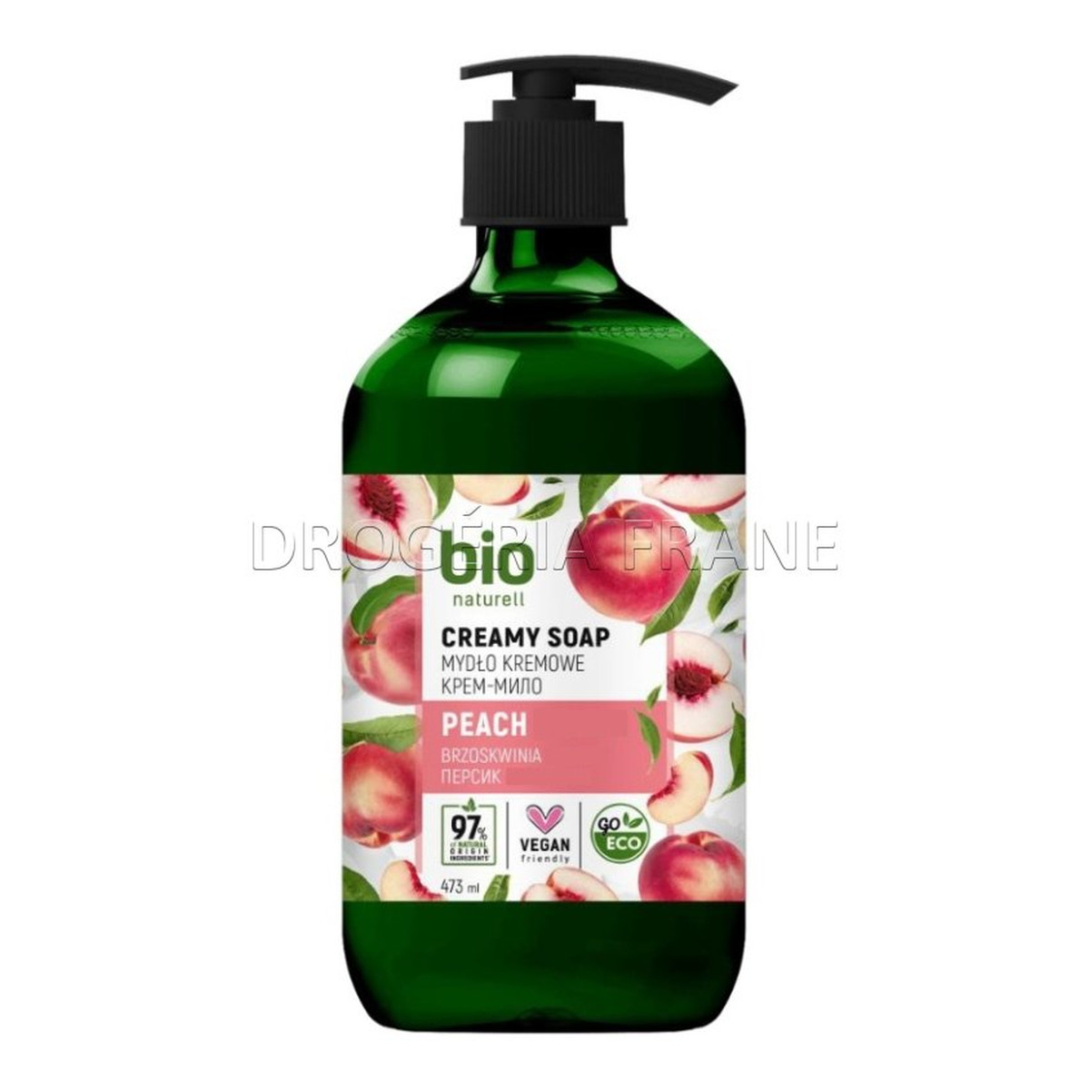 Bio Naturell Kremowe mydło w płynie z pompką Brzoskwinia 473ml