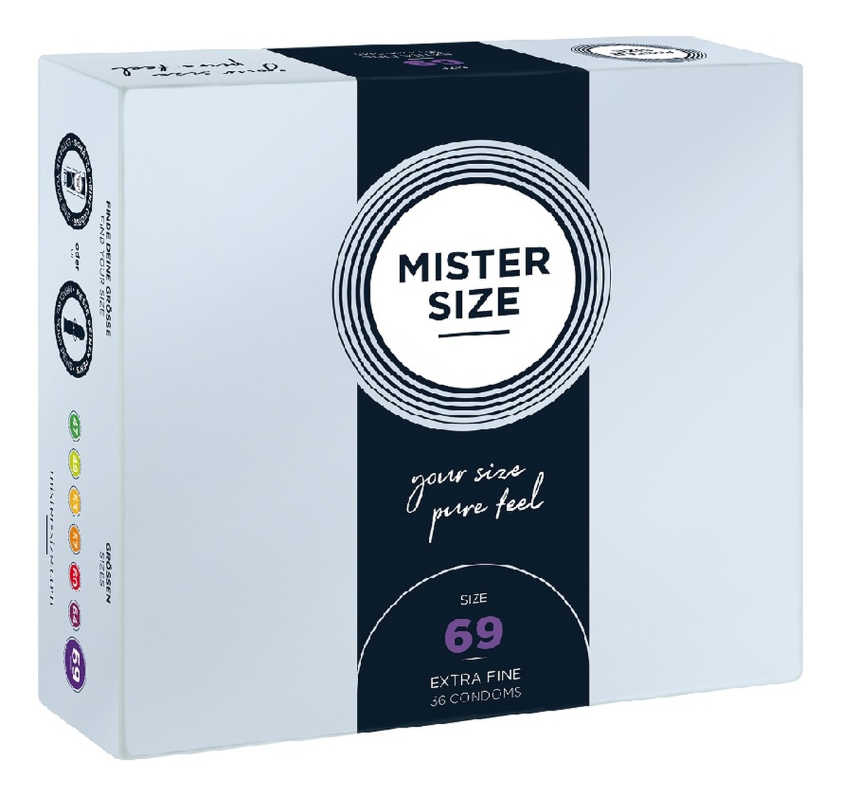 Condoms prezerwatywy dopasowane do rozmiaru 69mm 36szt.