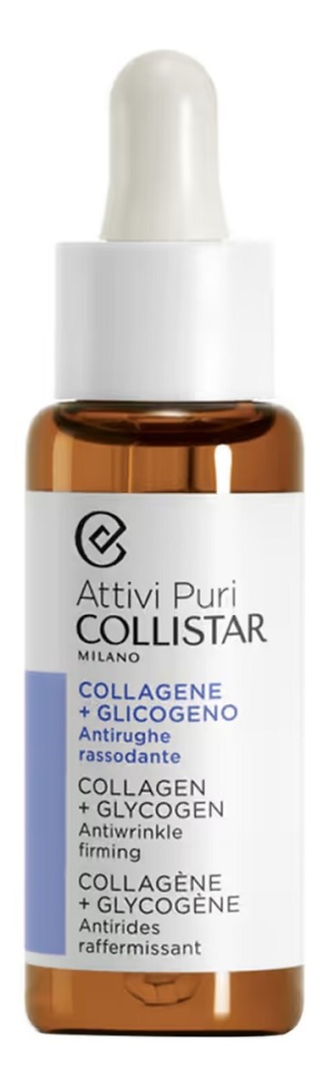 Attivi puri collagen + glycogen antiwrinkle firming ujędrniające serum do twarzy z kwasem hialuronowym i glikogenem