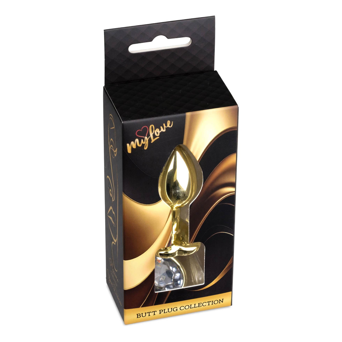 MyLove Butt Plug Collection Jewellery Heart metalowy korek analny Gold Heart
