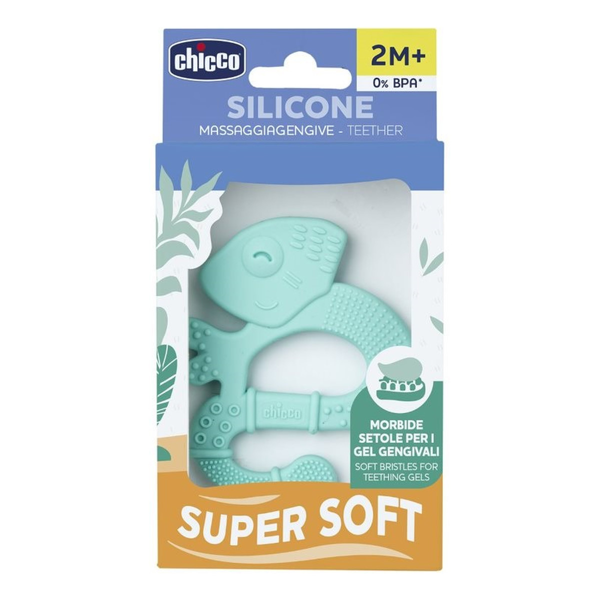 Chicco Gryzak silikonowy miękki jaszczurka 2m+ boy