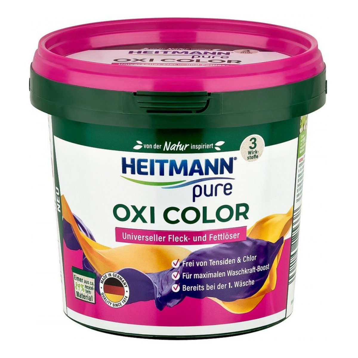Heitmann Pure Oxi Color Odplamiacz Do Koloru I Białego W Proszku 500g