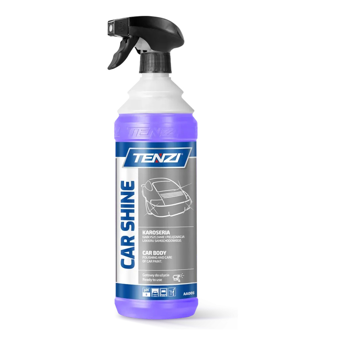 Tenzi Car Shine Spray do nabłyszczania, osuszania i odkurzania lakieru samochodowego 1000ml