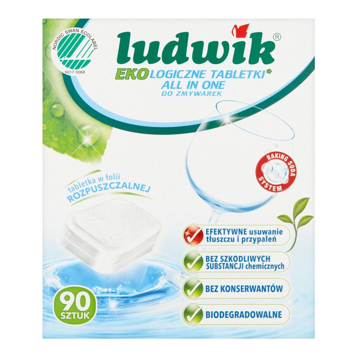 Ludwik All in one Ekologiczne tabletki do zmywarek (90 sztuk)