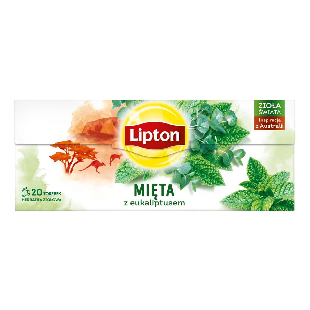 Lipton Herbata ziołowa Mięta z Eukaliptusem 20 torebek 26g