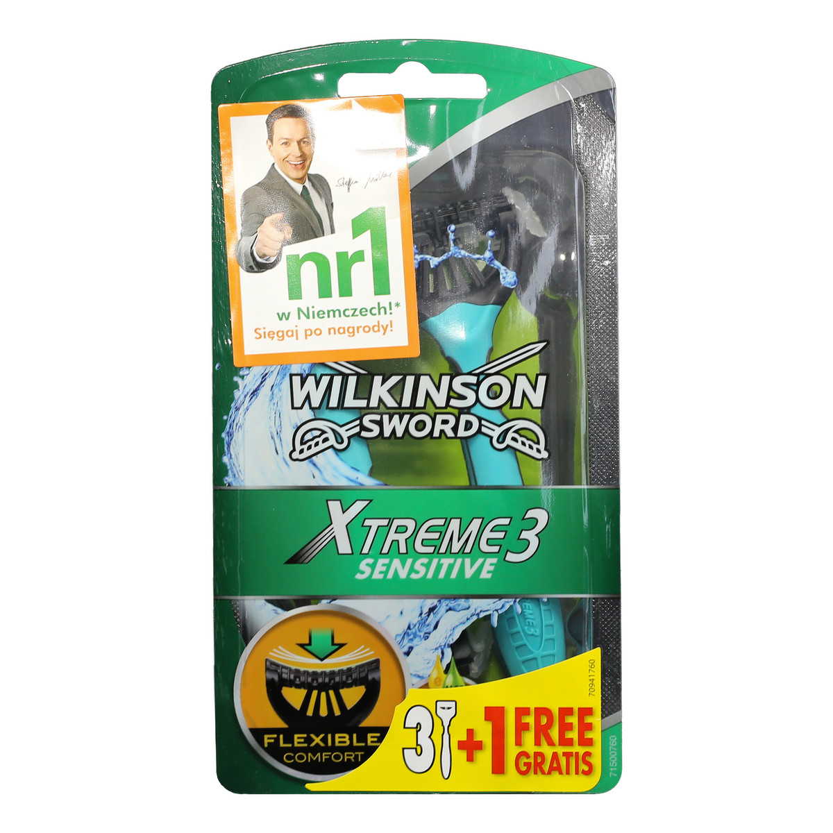 Wilkinson Sensitive Xtreme 3 Maszynki Jednorazowe 3+1 szt. Gratis