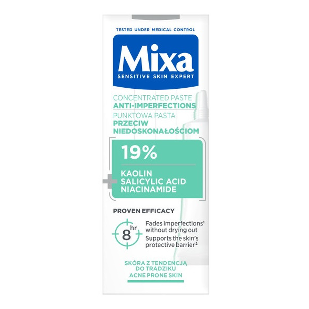 Mixa Skoncentrowana punktowa pasta przeciw niedoskonałościom 15ml