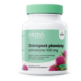 Ostropest plamisty + sylimaryna 100mg suplement diety 60 kapsułek