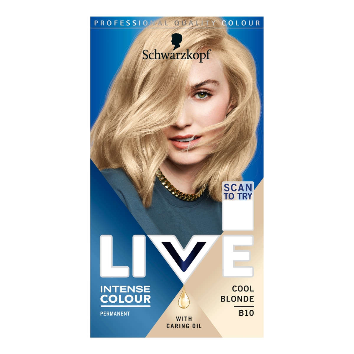 Schwarzkopf Live intense colour farba do włosów b10 cool blonde