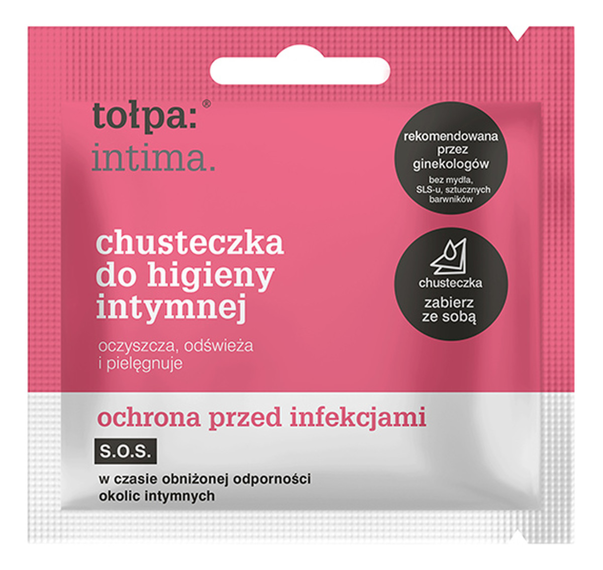 chusteczka do higieny intymnej ochrona przed infekcjami MINI 1szt